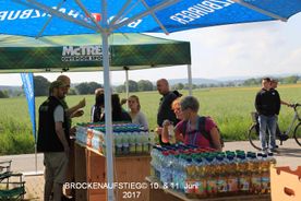 Obernfeld Stempelstation im McTREK Zelt